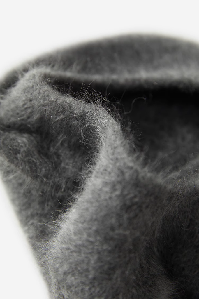 Vintage-inspired French Cashmere Beret Hat - Fibflx