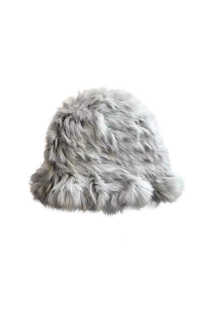 Winter Elegant Rabbit Fur Bucket Hat Fibflx