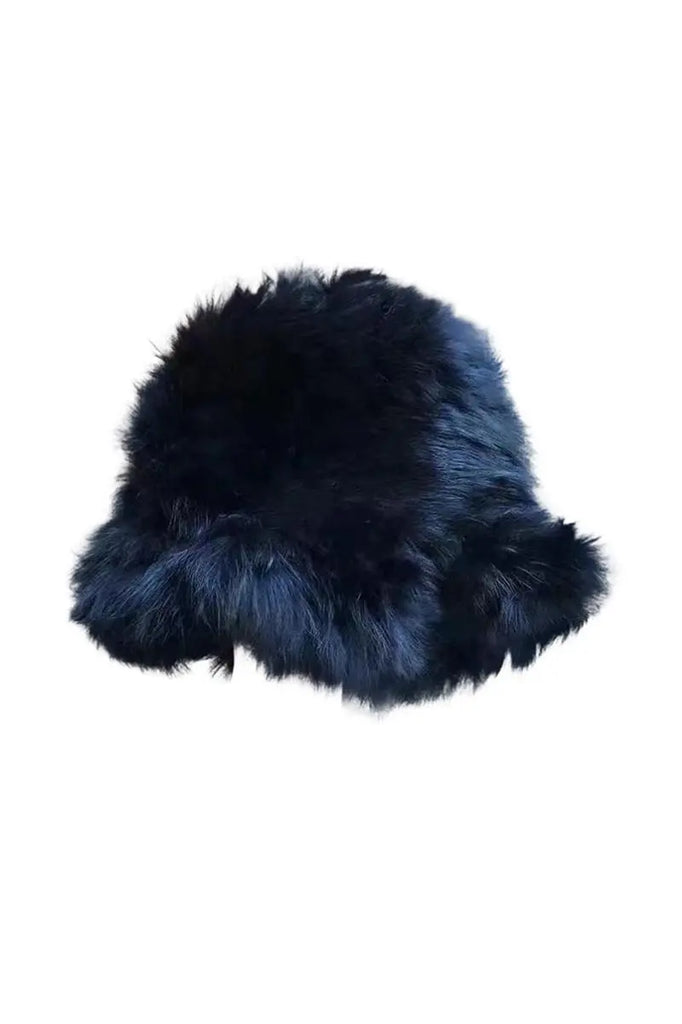 Winter Elegant Rabbit Fur Bucket Hat Fibflx
