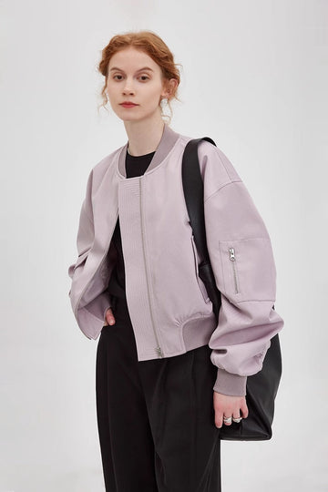 Fibflx Womens Street Style Bomber Jacket
