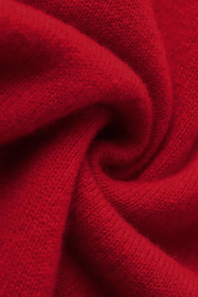 Wool Shawl Wrap with Rib Knit Cuffs Fibflx