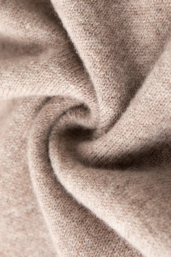 Wool Shawl Wrap with Rib Knit Cuffs Fibflx