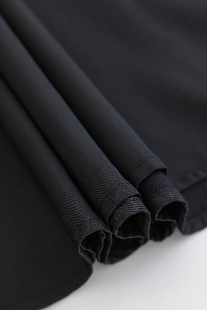 Black Fit & Flare Long-Sleeve V-Neck Maxi Dress  Fibflx