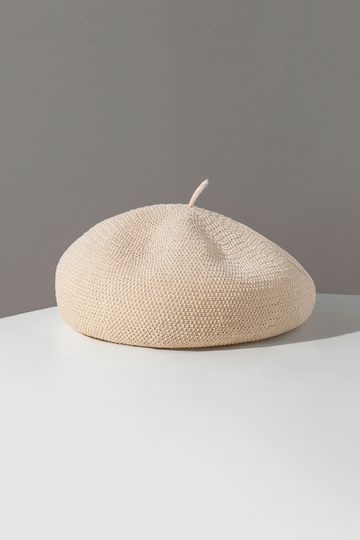 Fibflx Women's Breathable Summer Linen French Beret Hat