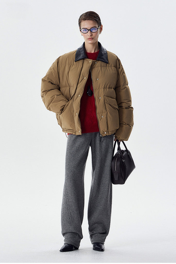 Brushed Cashmere Seamless Knit Crewneck Sweater  Fibflx