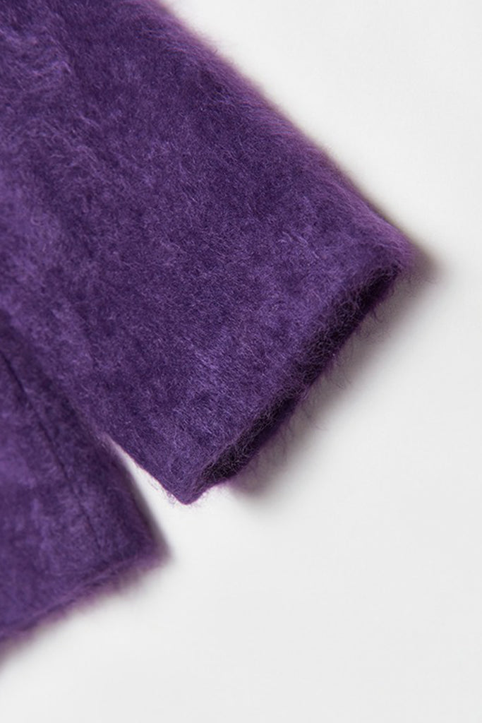 Chunky Brushed Cashmere Double-Zip Hooded Jacket  Fibflx