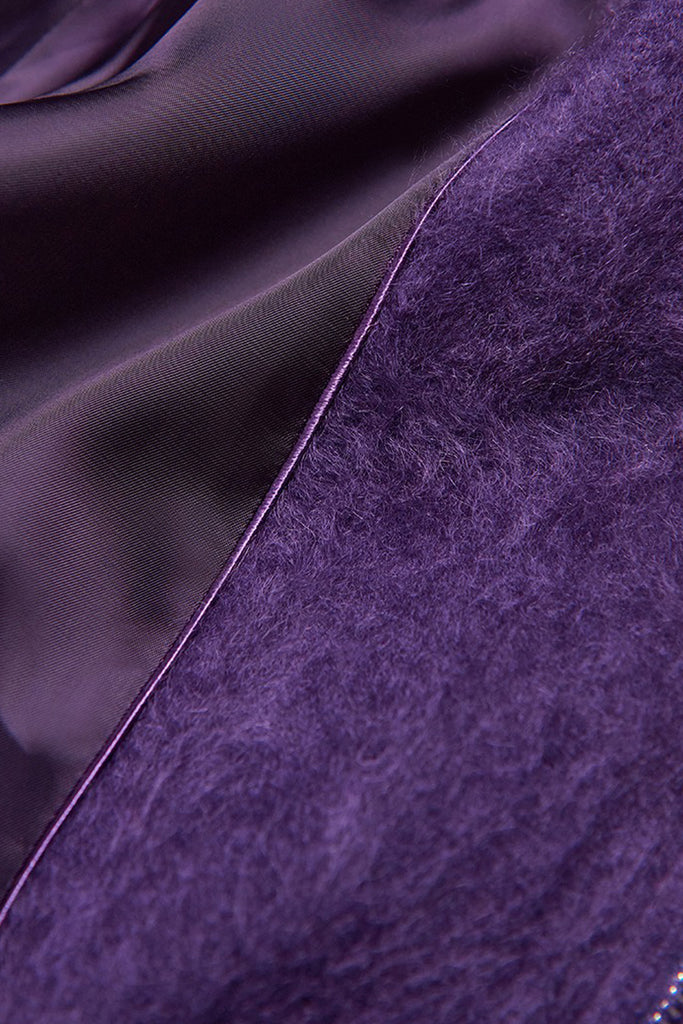 Chunky Brushed Cashmere Double-Zip Hooded Jacket  Fibflx