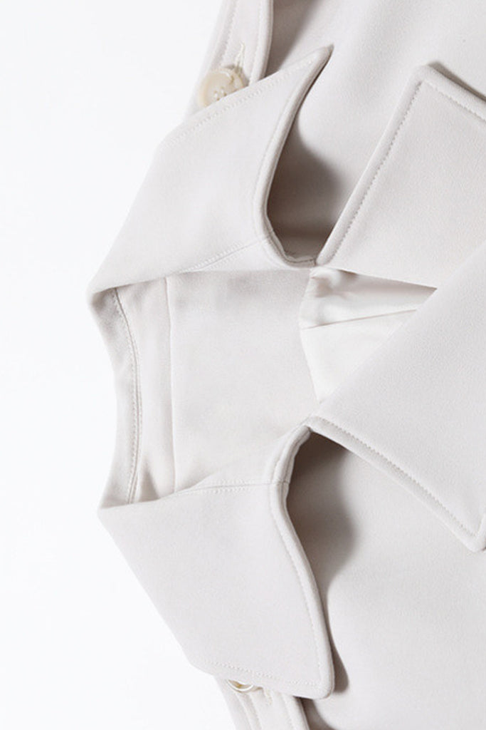 Classic Double-Breasted Belted Trench Coat  Fibflx