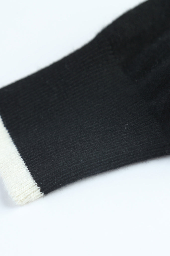 Classic Fine Knit V-Neck Button-Up Wool Cardigan with Contrast Trim  Fibflx