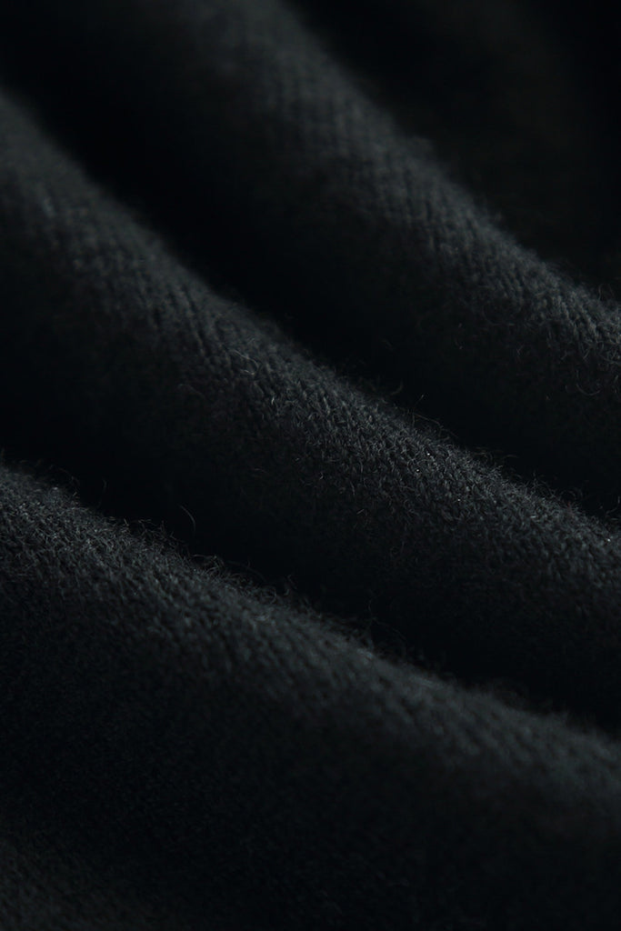 Classic Fine Knit V-Neck Button-Up Wool Cardigan with Contrast Trim  Fibflx