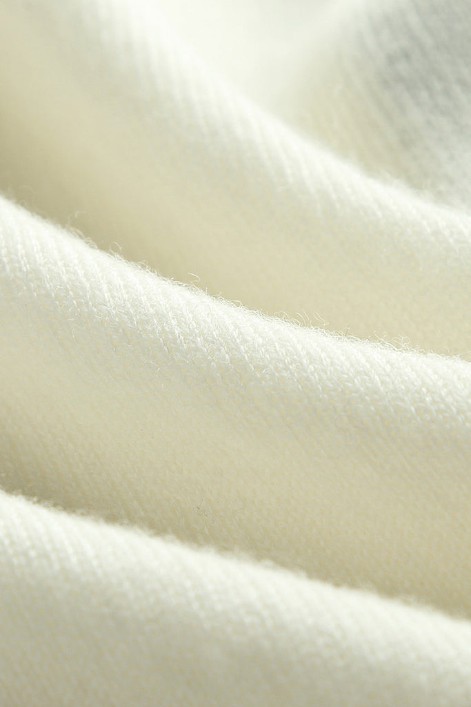 Classic Fine Knit V-Neck Button-Up Wool Cardigan with Contrast Trim  Fibflx