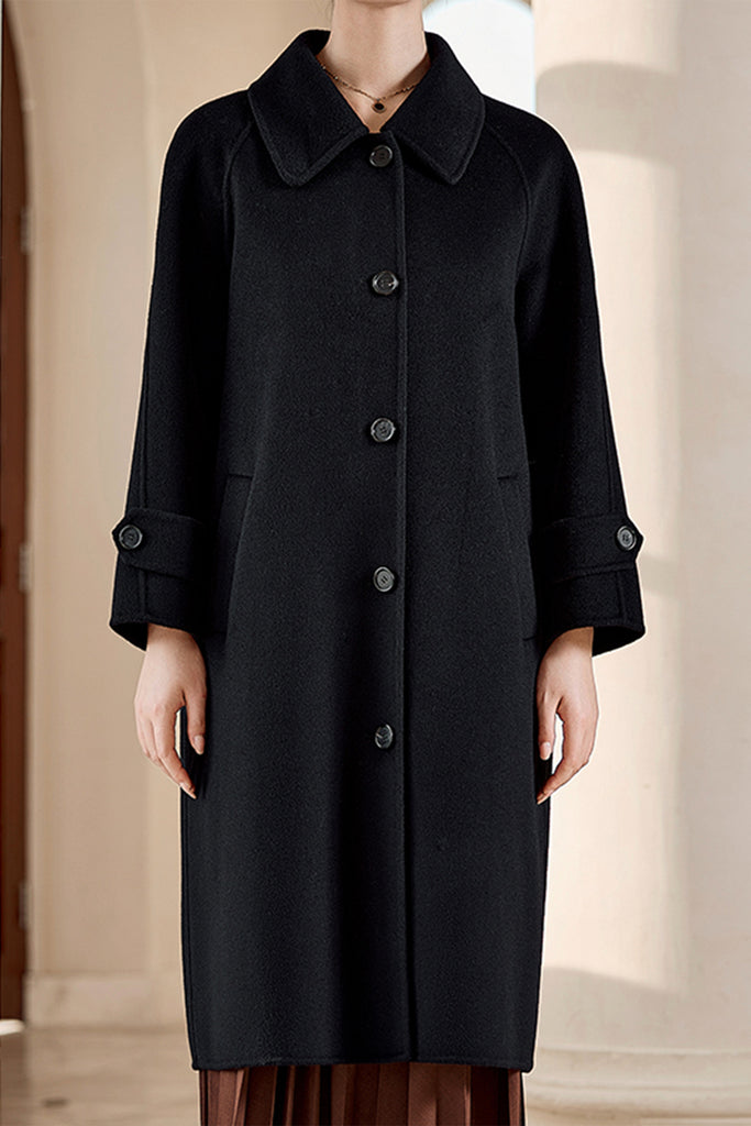 Classic Handcrafted Double-Faced Cashmere Overcoat  Fibflx