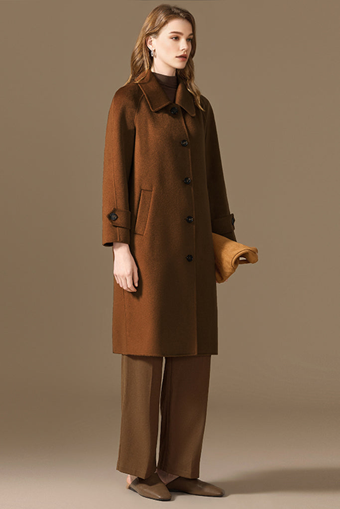Classic Handcrafted Double-Faced Cashmere Overcoat  Fibflx