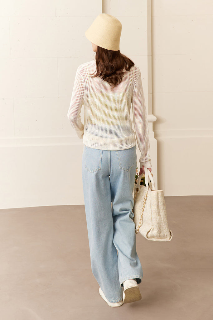 Crochet Long Sleeve Top  Fibflx