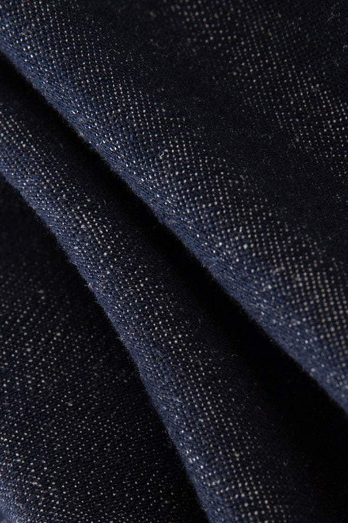 Denim Short-Sleeve A-Line Knee-Length Dress  Fibflx