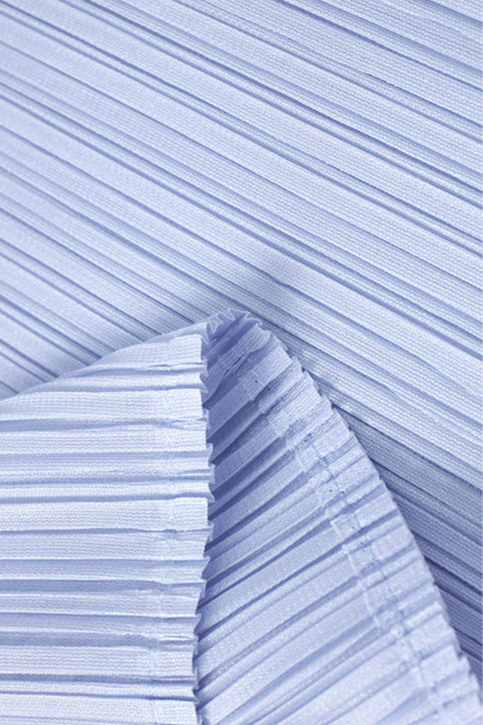 Designer Inspired Pleated Puff-Sleeve Top  Fibflx