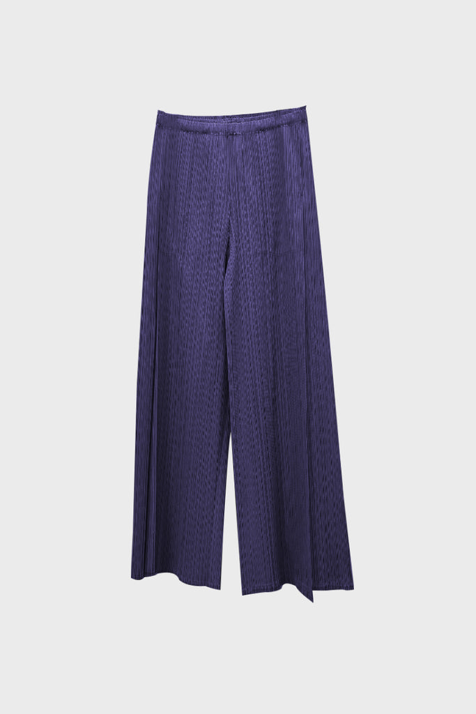 Designer Inspired Pleated Wide-Leg Cropped Pants Egyptian Blue / One Size (Flexible fit for US 0–6) Fibflx