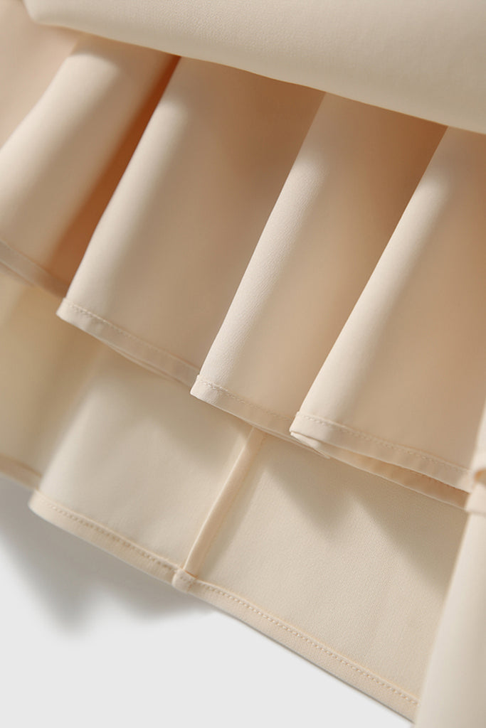 Elegant Acetate Sleeveless Fit & Flare Midi Dress  Fibflx