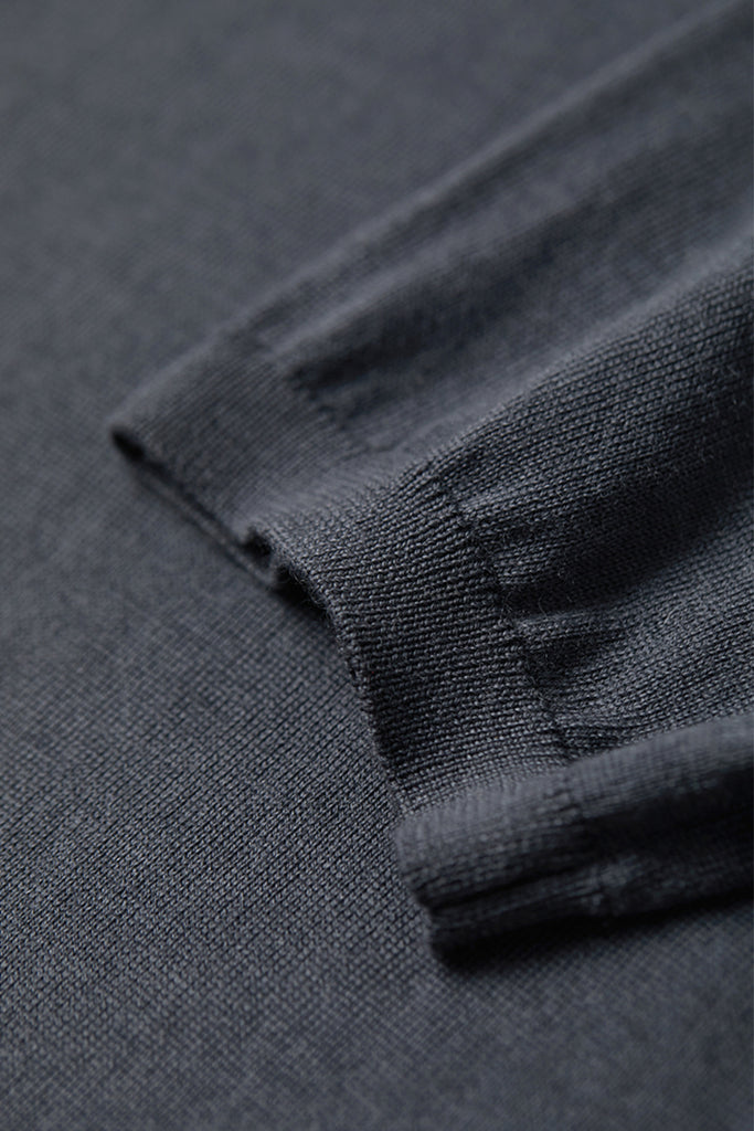 Extrafine Washable Merino Wool Short-Sleeve Sweater  Fibflx