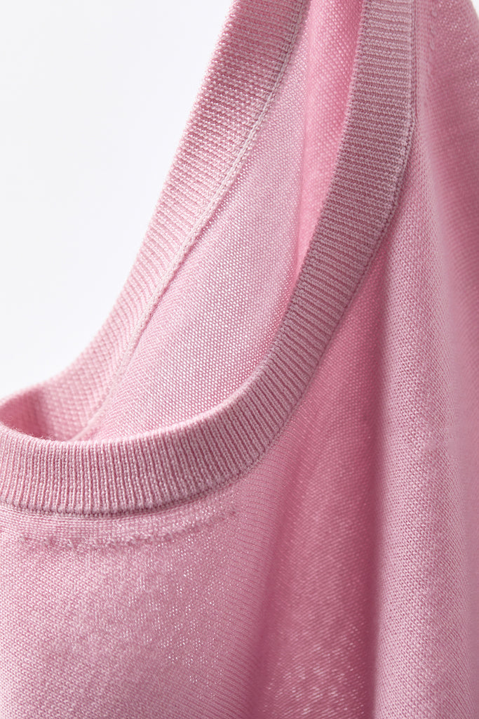 Extrafine Washable Merino Wool Short-Sleeve Sweater  Fibflx