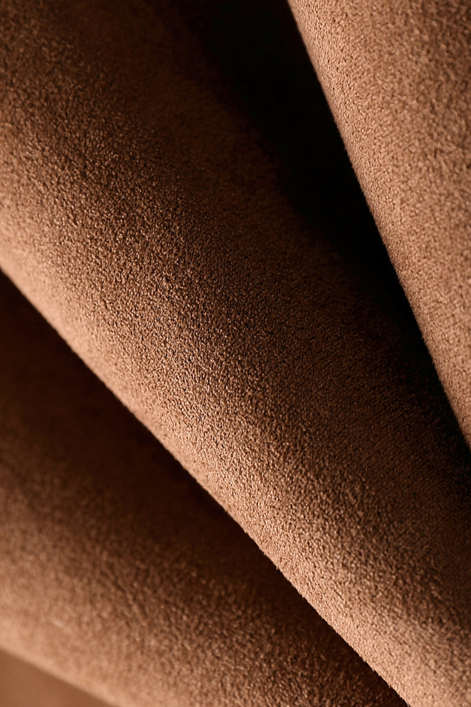 Faux Suede Shearling Crop Zip-Up Jacket  Fibflx