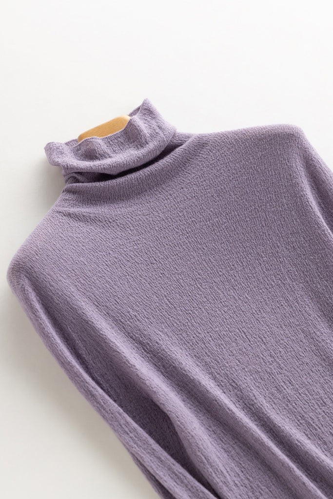 Featherlight Washable Cashmere-Silk Turtleneck Sweater  Fibflx