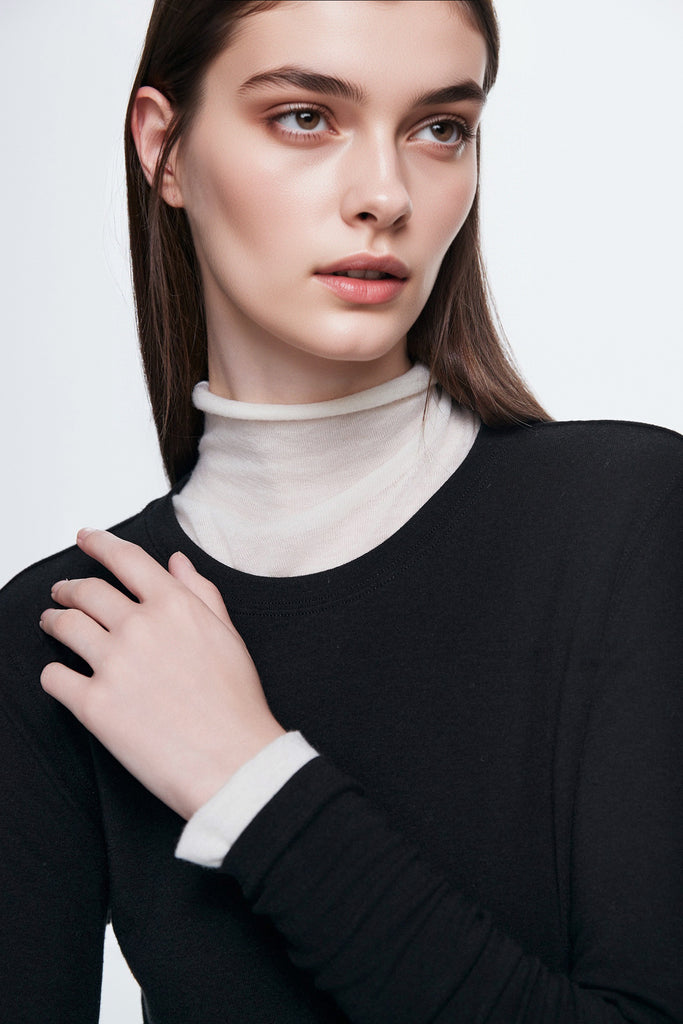 Featherlight Air-Spun Merino Boatneck Base Layer  Fibflx