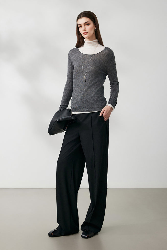 Featherlight Air-Spun Merino Boatneck Base Layer  Fibflx