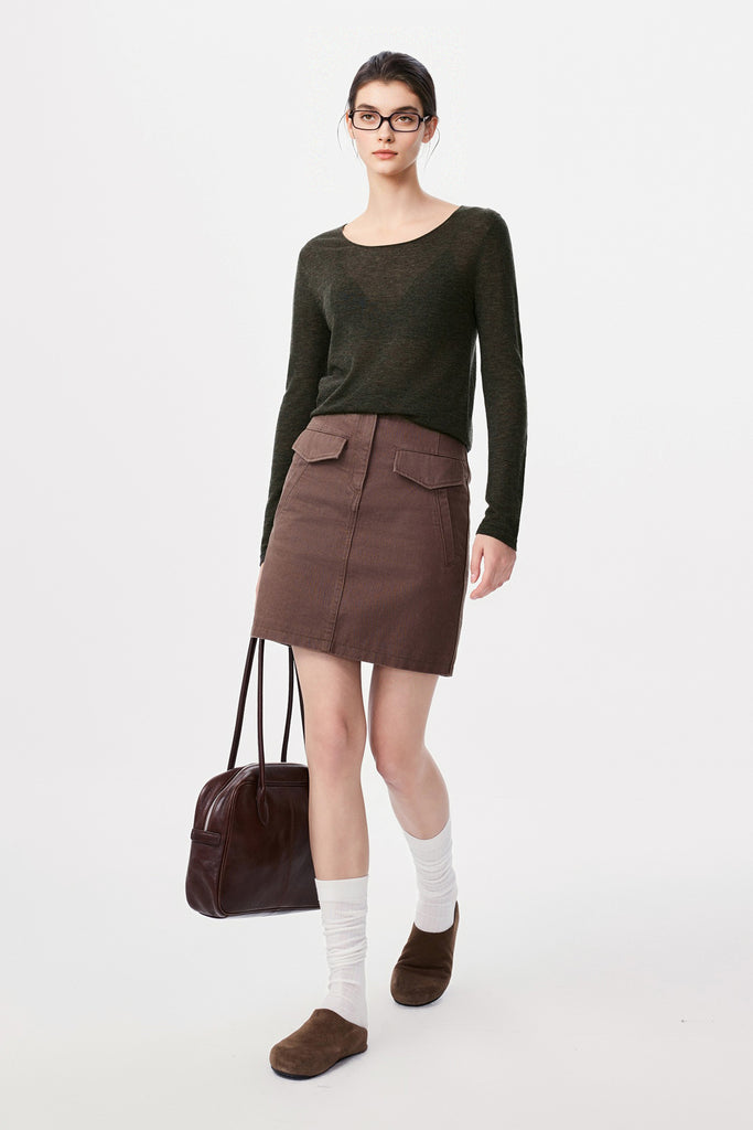 Featherlight Air-Spun Merino Boatneck Base Layer  Fibflx