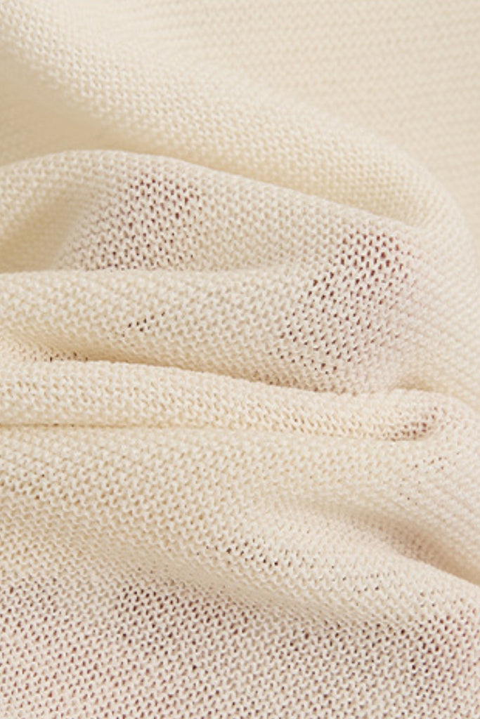 Featherweight Oversized Wool-Silk Fine-Knit Sweater  Fibflx