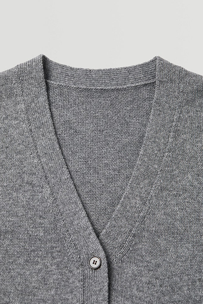 Fine-Knit Wool-Blend V-Neck Sweater Vest  Fibflx