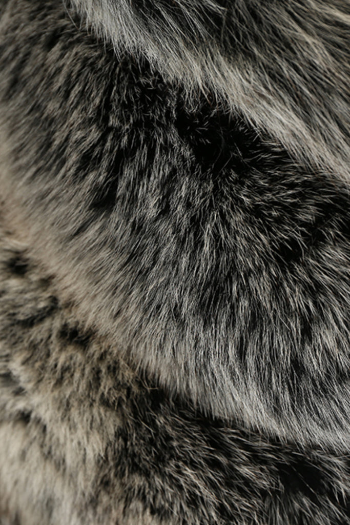 Finnish Fox Fur Vest ¨C Short Stand-Collar Real Fur Gilet  Fibflx