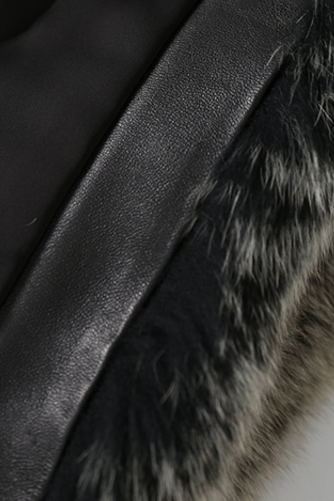 Finnish Fox Fur Vest ¨C Short Stand-Collar Real Fur Gilet  Fibflx