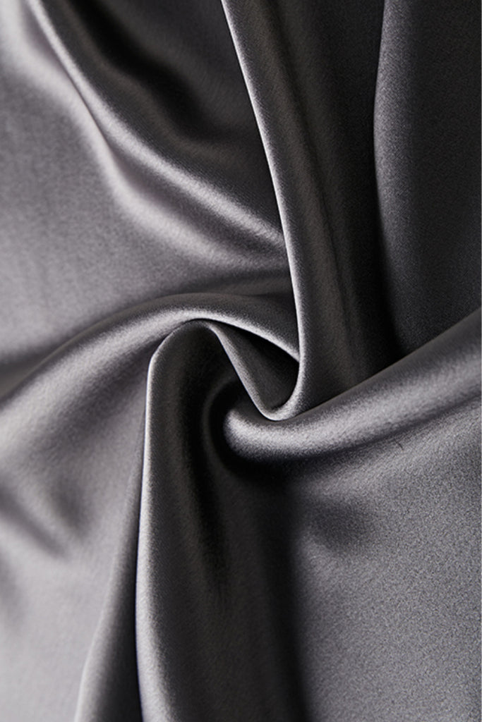 Flowy Satin Slip Mermaild Midi Skirt  Fibflx