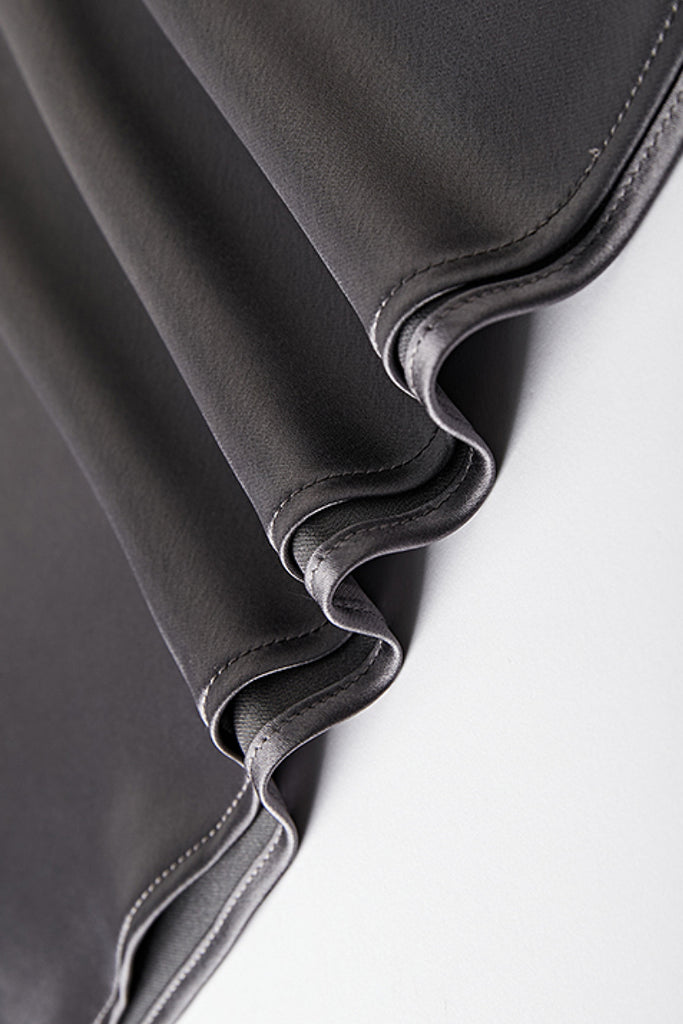 Flowy Satin Slip Mermaild Midi Skirt  Fibflx