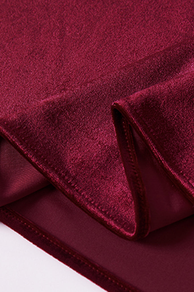 Flowy Velvet Bias-Cut Maxi Skirt  Fibflx