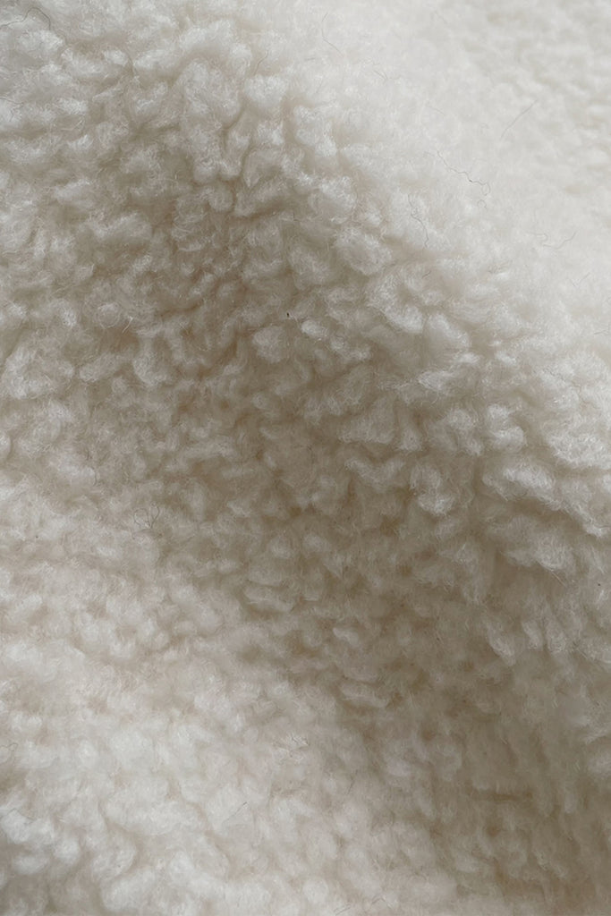 Fluffy Vintage Double Breasted Shearling Teddy Coat  Fibflx