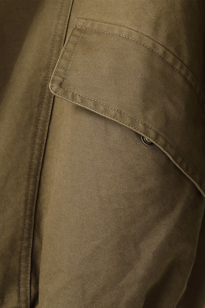 Fox Fur Bomber Parka Jacket with Detachable Collar  Fibflx