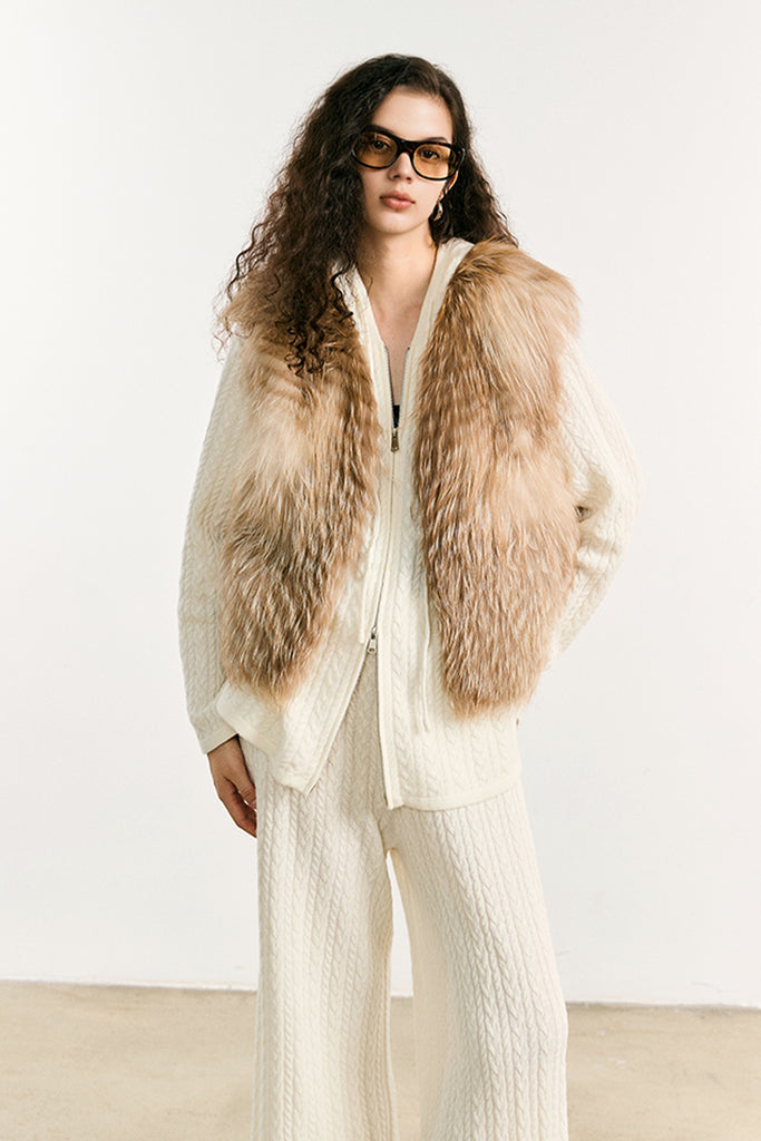 Fox Fur Vest ¨C Real Fur Sleeveless Shearling Gilet  Fibflx