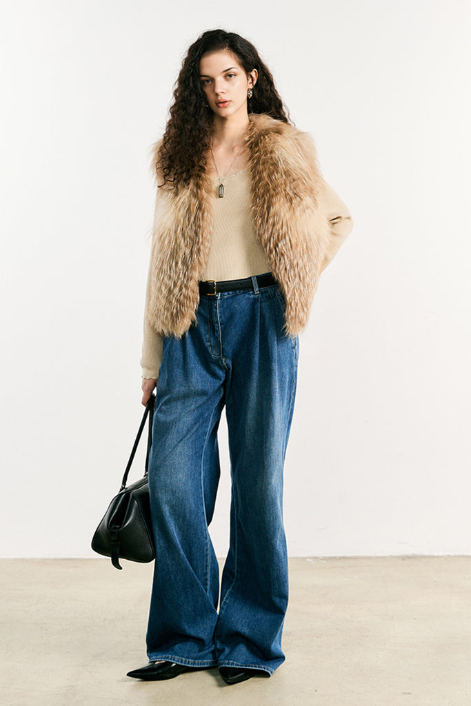 Fox Fur Vest ¨C Real Fur Sleeveless Shearling Gilet  Fibflx