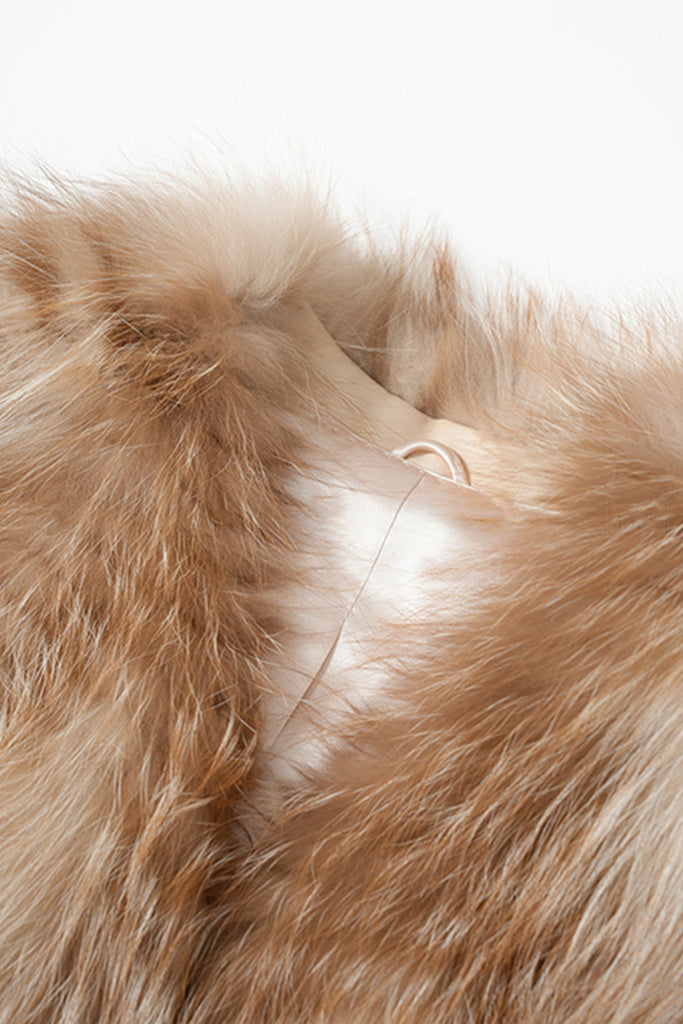 Fox Fur Vest ¨C Real Fur Sleeveless Shearling Gilet  Fibflx