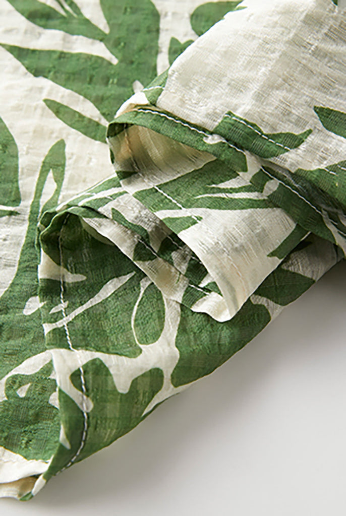 Green Floral Halter-Neck Beach Midi Dress  Fibflx