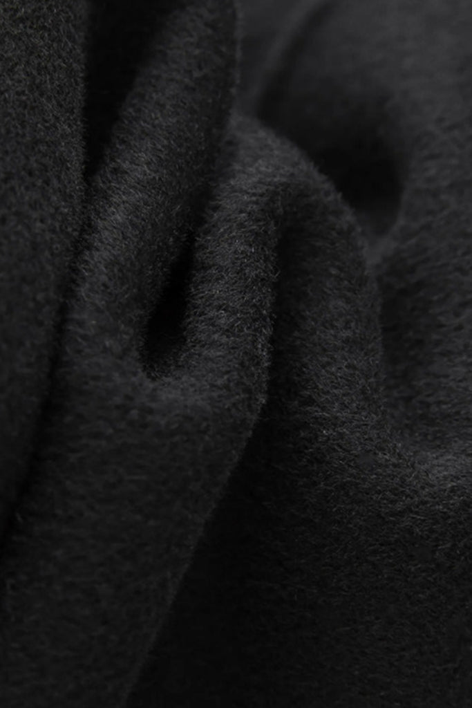 Handcrafted Double-Faced Cashmere Shawl-Collar Peacoat  Fibflx