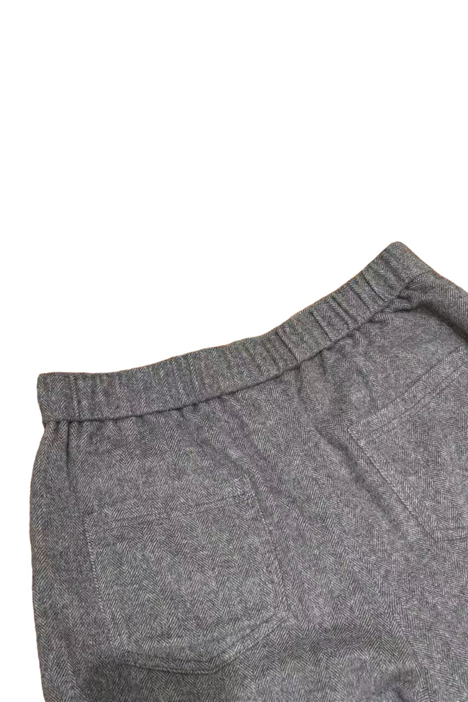 Herringbone Cashmere-Wool High-Rise Wide-Leg Pants  Fibflx