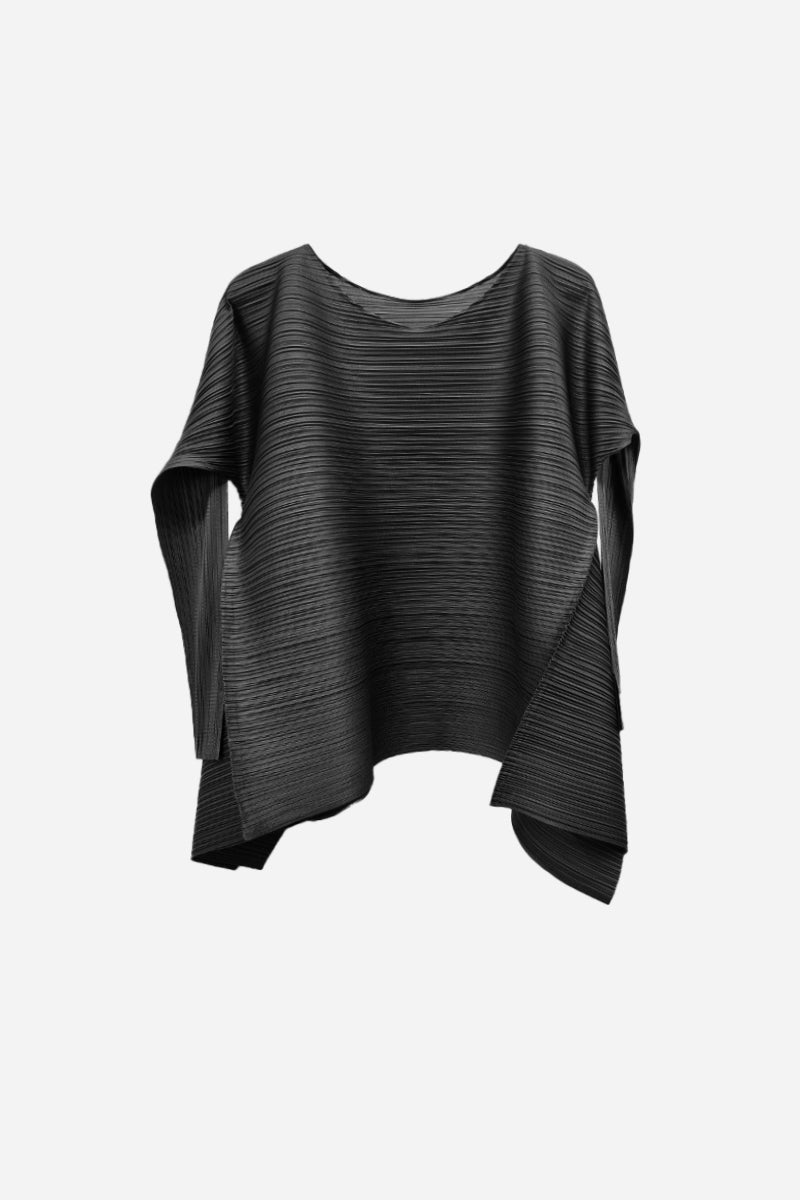 Designer Inspired Pleated Asymmetrical Top | FIBFLX