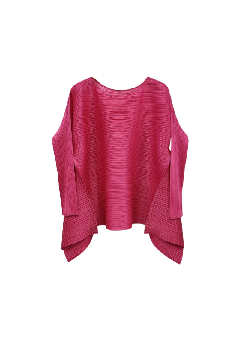 Designer Inspired Pleated Asymmetrical Top | FIBFLX