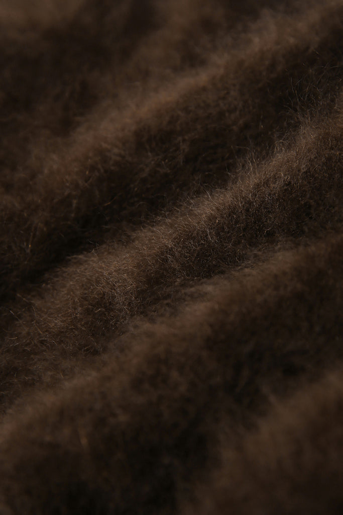 Italian-Made Brushed Cashmere Crewneck Sweater  Fibflx