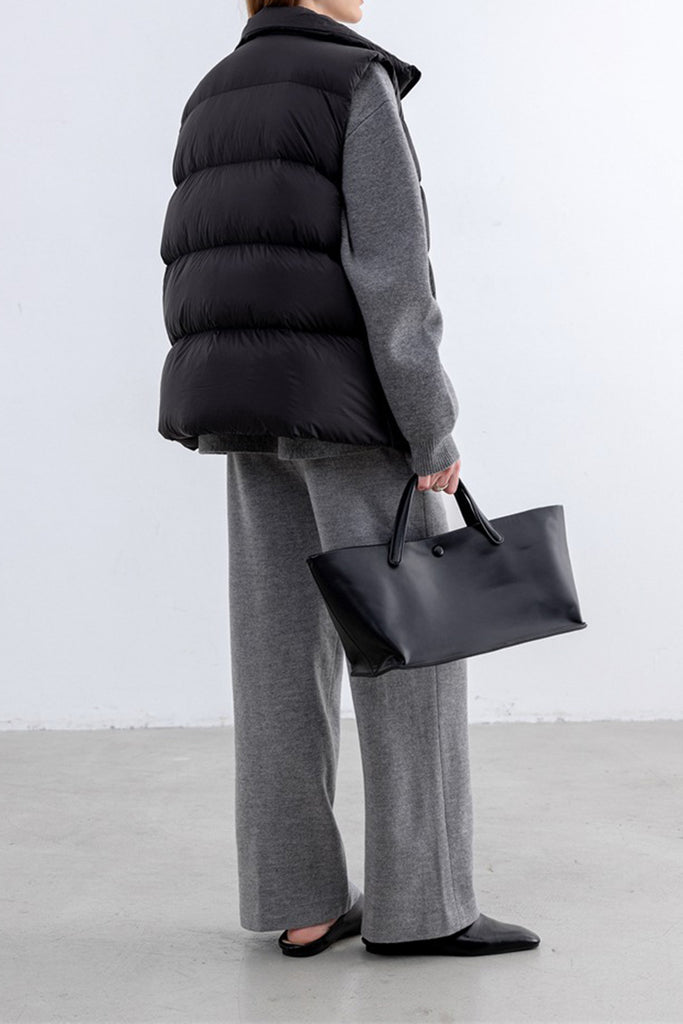 Lightweight Down Puffer Double-Zip Vest  Fibflx