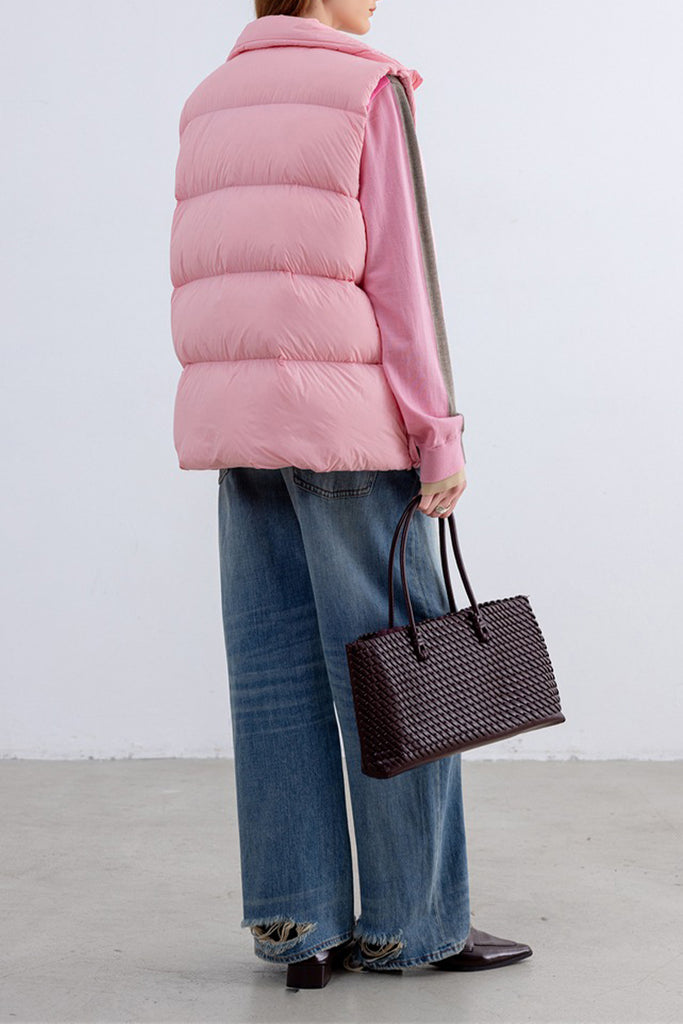 Lightweight Down Puffer Double-Zip Vest  Fibflx