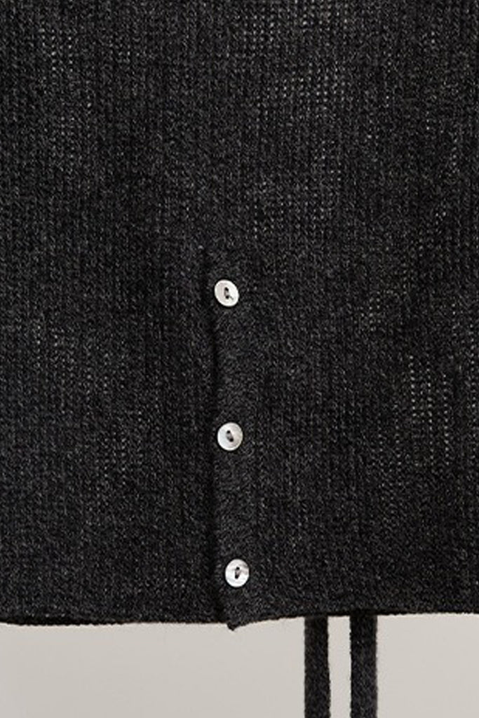 Lightweight Wool Open Knit Crewneck Sweater  Fibflx